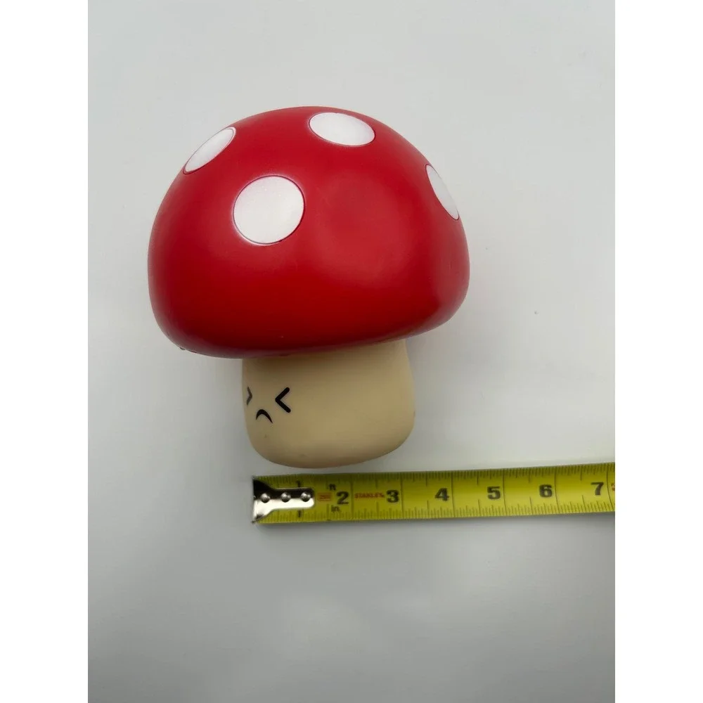 Red Polka Dot Mushroom‎ Grumpy Face Figure Collectible Toy 2000s Decor